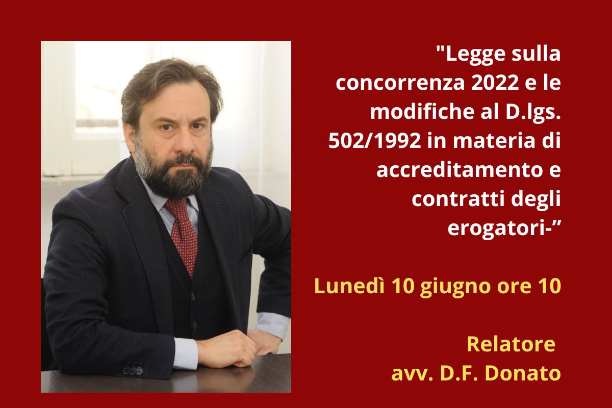 Legge concorrenza, incontro Uneba